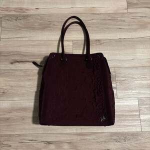 Vera Bradley Microfiber Quilted North South Tote Bag